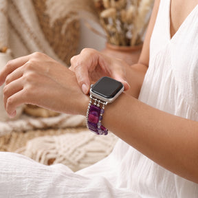 Violet Hour Amethyst Stretch Apple Watch Strap