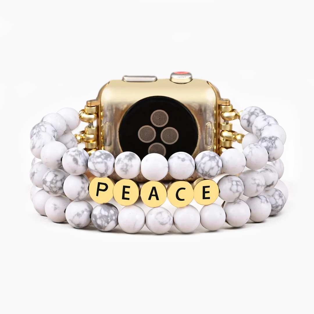 Howlite Peace Inspiration Apple Watch Strap