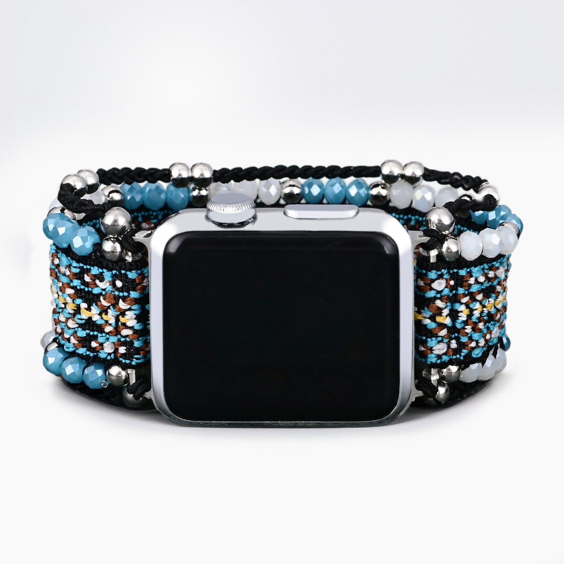 Cerulean Noir Stretch Apple Watch Strap - Cape Diablo