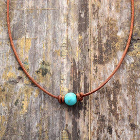 Precious Turquoise Choker Necklace - Cape Diablo